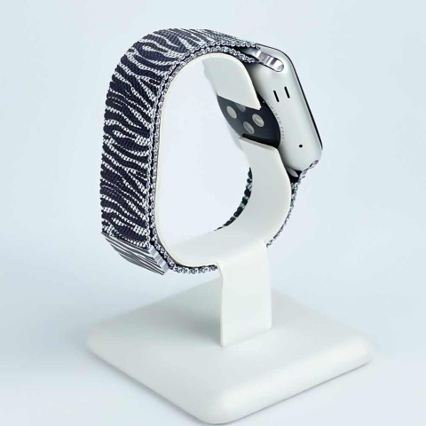 Ремешок на Apple watch 42/44/45mm Milanese Loop Band Zebra